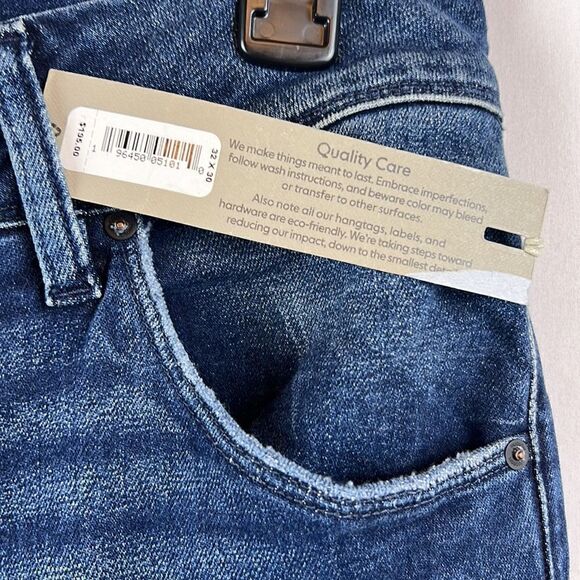 Hudson Jeans Collin Mid-Rise Skinny Jeans- Sea Floor - Size 32- NWT - Picture 4 of 11